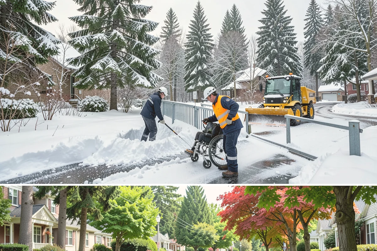 Window Well Snow Clearing in Beaux Arts Village, King County, WA - Wells need attention right after each lowland snowfall and again during the thaw cycles that regularly punctuate our winters.
