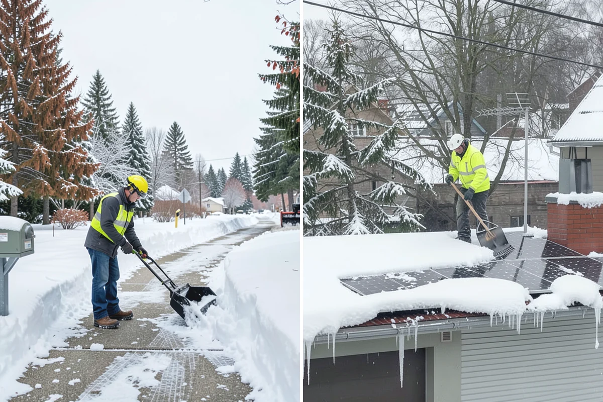 Window Well Snow Clearing in Buckley, Pierce County, WA - We inspect each well and check the window and liner condition