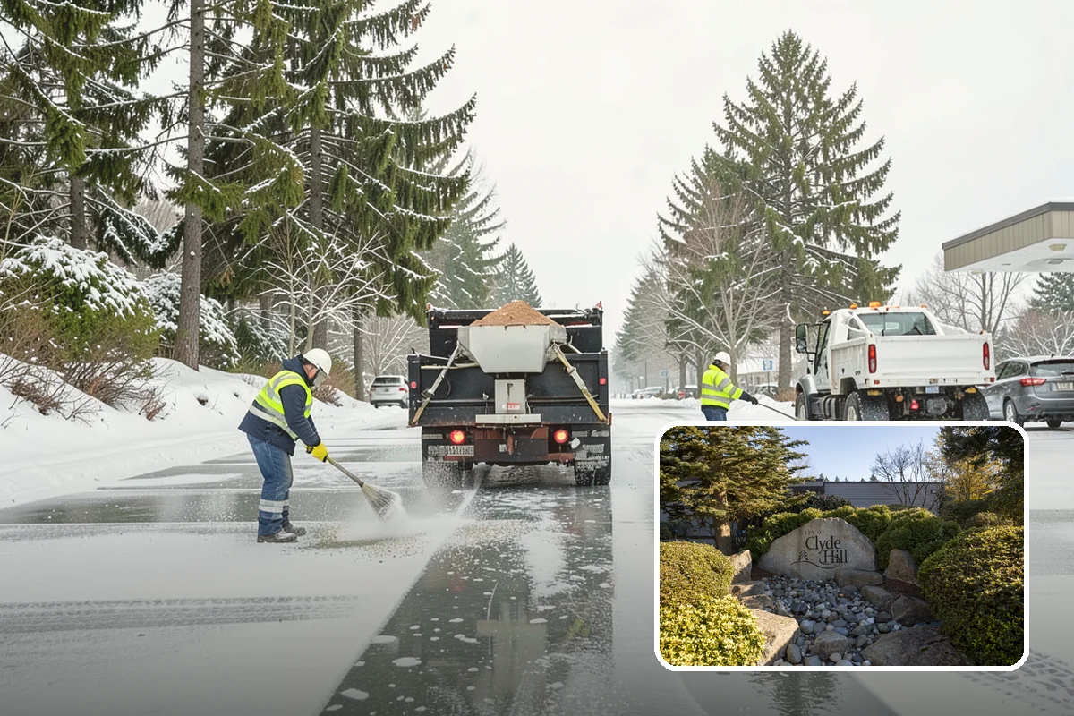 Window Well Snow Clearing in Clyde Hill, King County, WA - Keeps basement egress windows clear for emergency exit