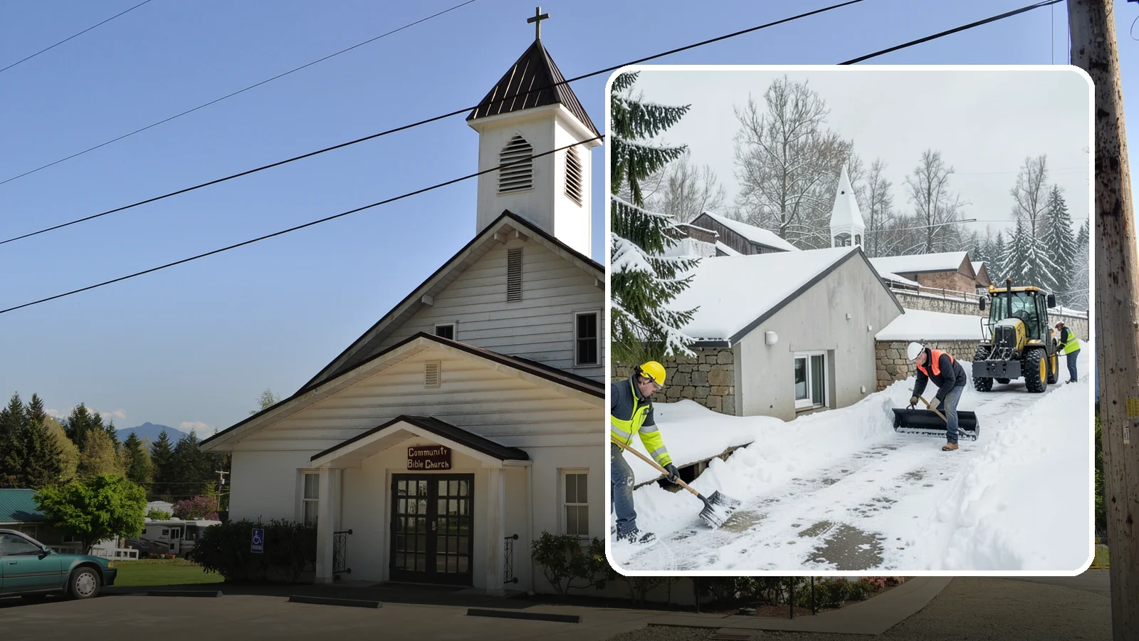 Window Well Snow Clearing in Concrete, Skagit County, WA - We clear snow and slush from basement window wells to protect egress, prevent leaks, and keep daylight reaching lower levels.