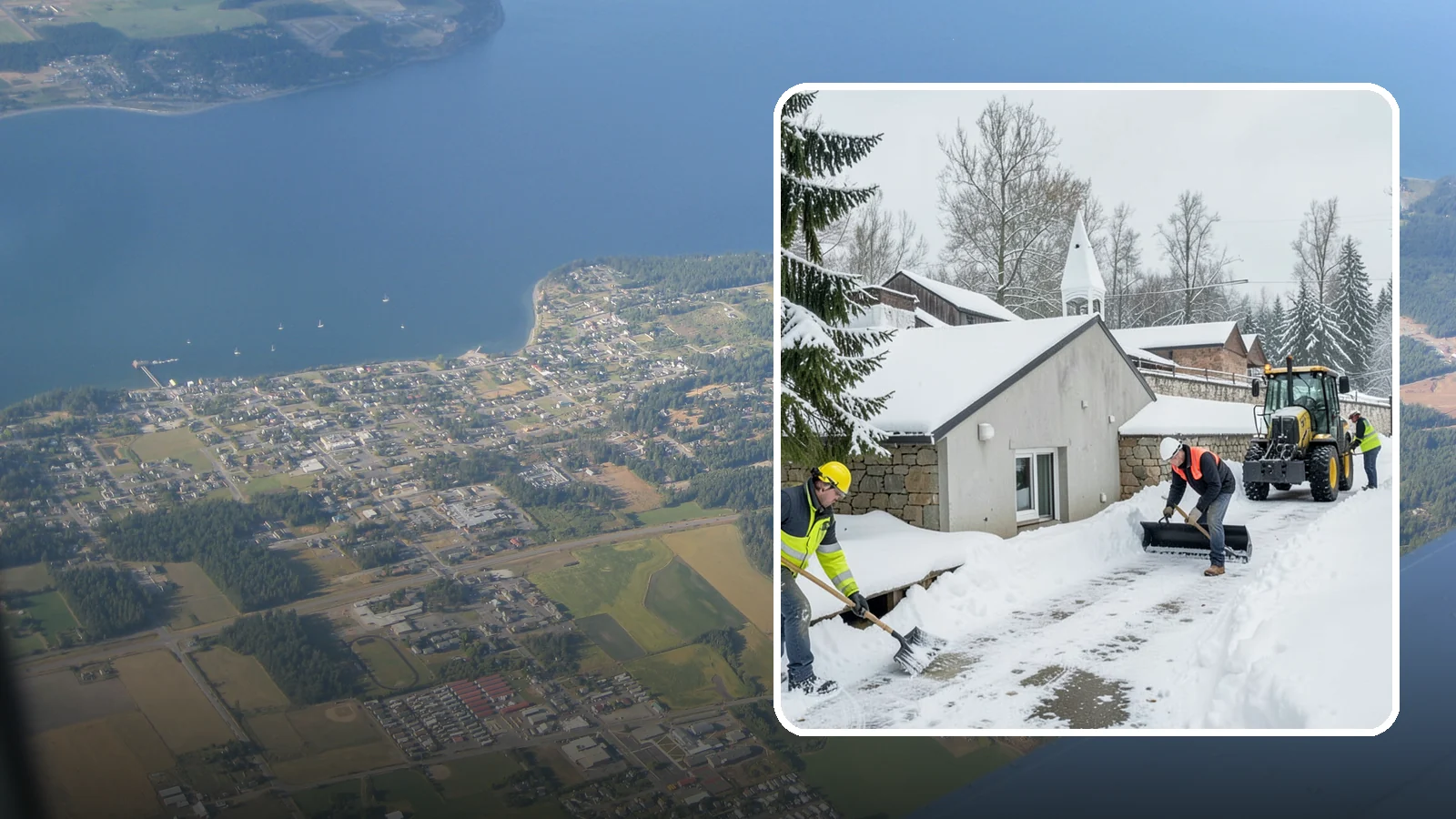Window Well Snow Clearing in Coupeville, Island County, WA - We clear snow and slush from basement window wells to protect egress, prevent leaks, and keep daylight reaching lower levels.