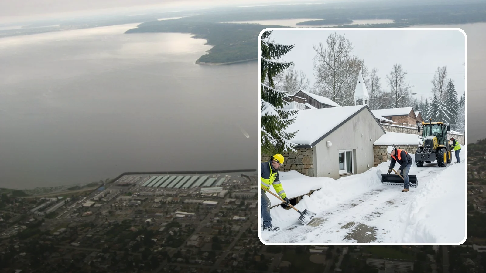 Window Well Snow Clearing in Des Moines, King County, WA - We clear snow and slush from basement window wells to protect egress, prevent leaks, and keep daylight reaching lower levels.