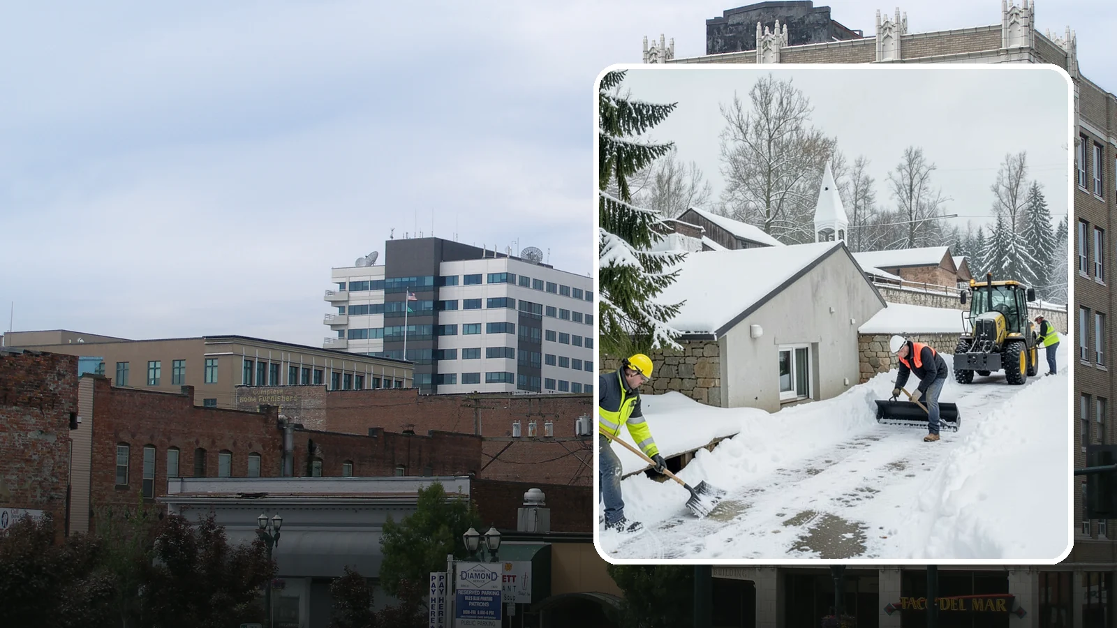 Window Well Snow Clearing in Everett, Snohomish County, WA - We clear snow and slush from basement window wells to protect egress, prevent leaks, and keep daylight reaching lower levels.