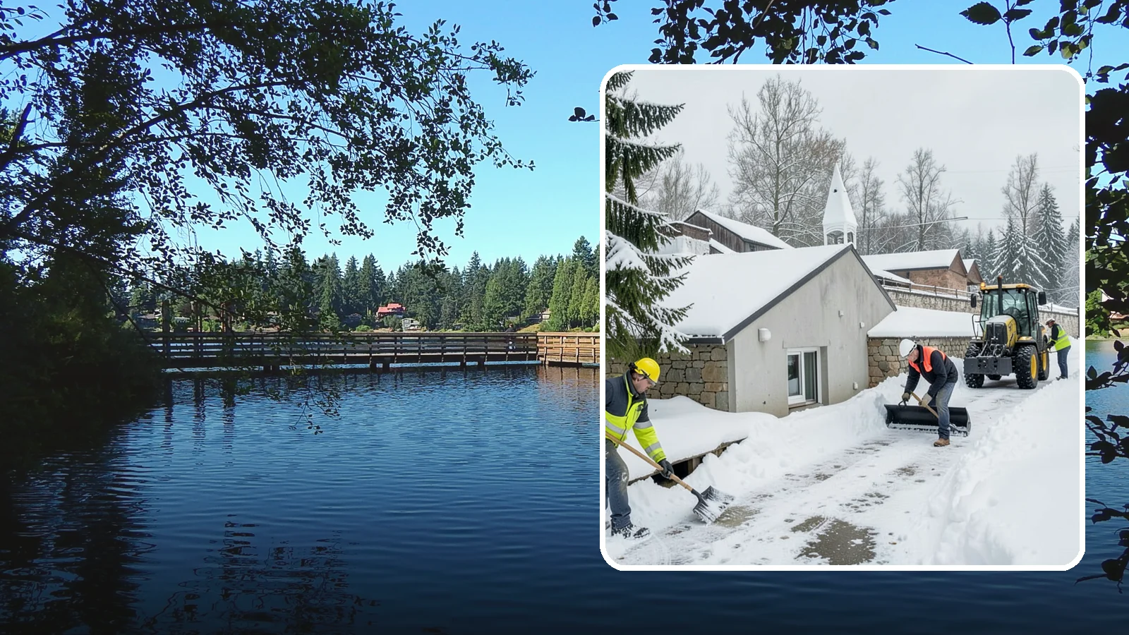 Window Well Snow Clearing in Federal Way, King County, WA - We clear snow and slush from basement window wells to protect egress, prevent leaks, and keep daylight reaching lower levels.