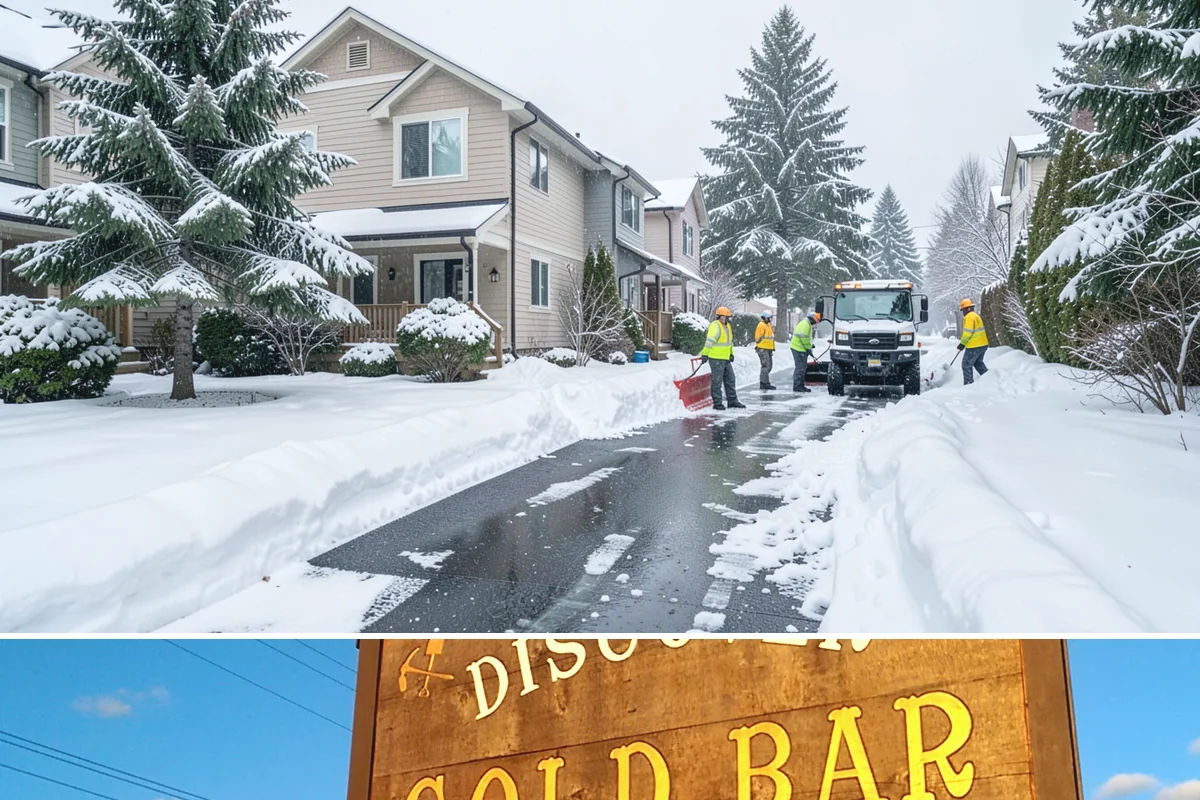 Window Well Snow Clearing in Gold Bar, Snohomish County, WA - Wells need attention right after each lowland snowfall and again during the thaw cycles that regularly punctuate our winters.
