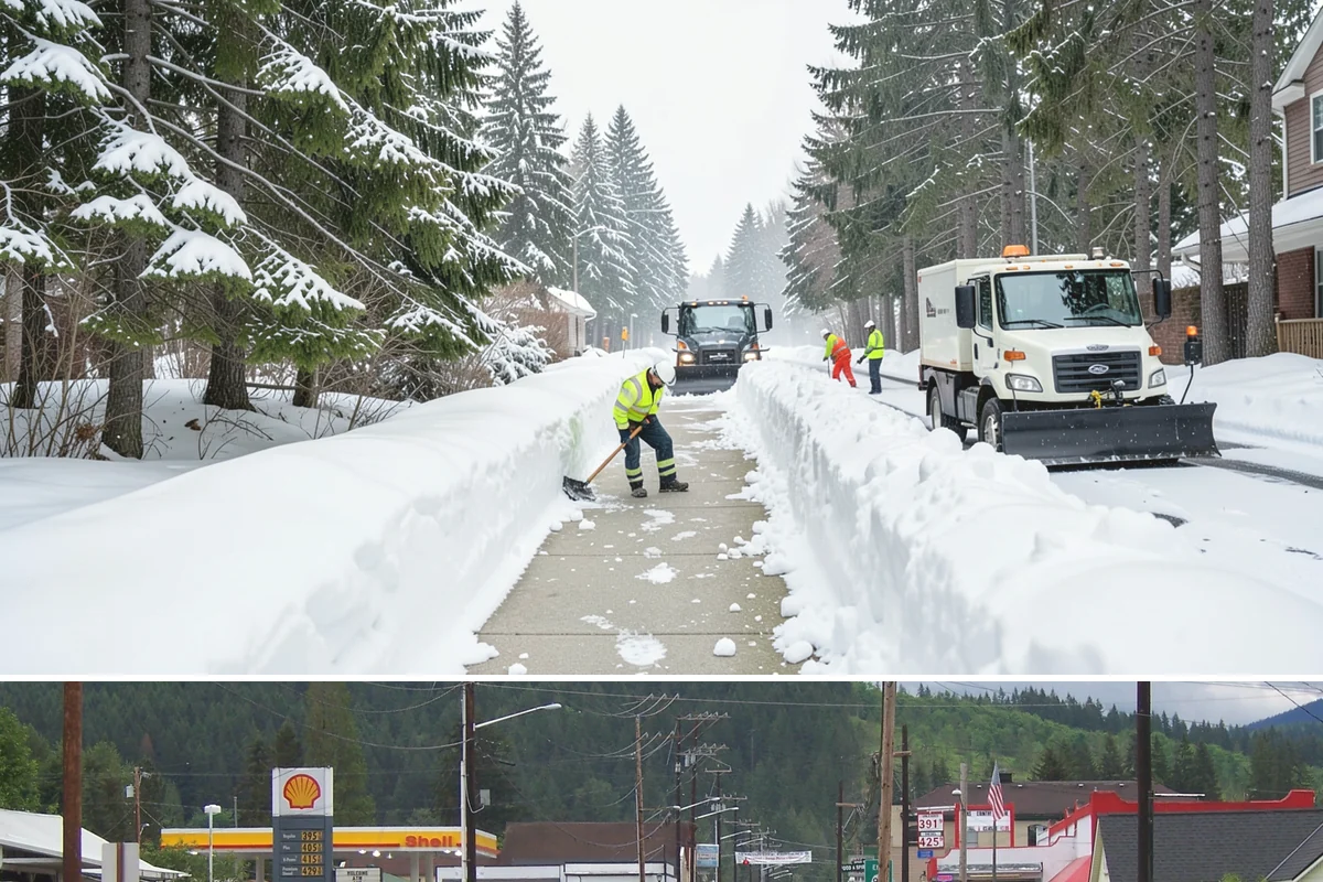 Window Well Snow Clearing in Granite Falls, Snohomish County, WA - Wells need attention right after each lowland snowfall and again during the thaw cycles that regularly punctuate our winters.