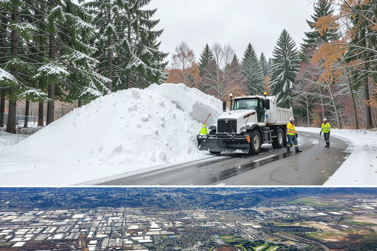 Window Well Snow Clearing in Kent, King County, WA - Wells need attention right after each lowland snowfall and again during the thaw cycles that regularly punctuate our winters.