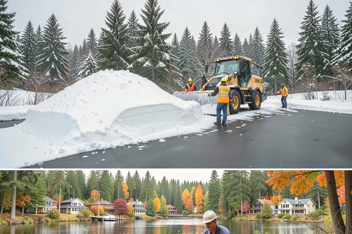 Window Well Snow Clearing in La Conner, Skagit County, WA - Wells need attention right after each lowland snowfall and again during the thaw cycles that regularly punctuate our winters.