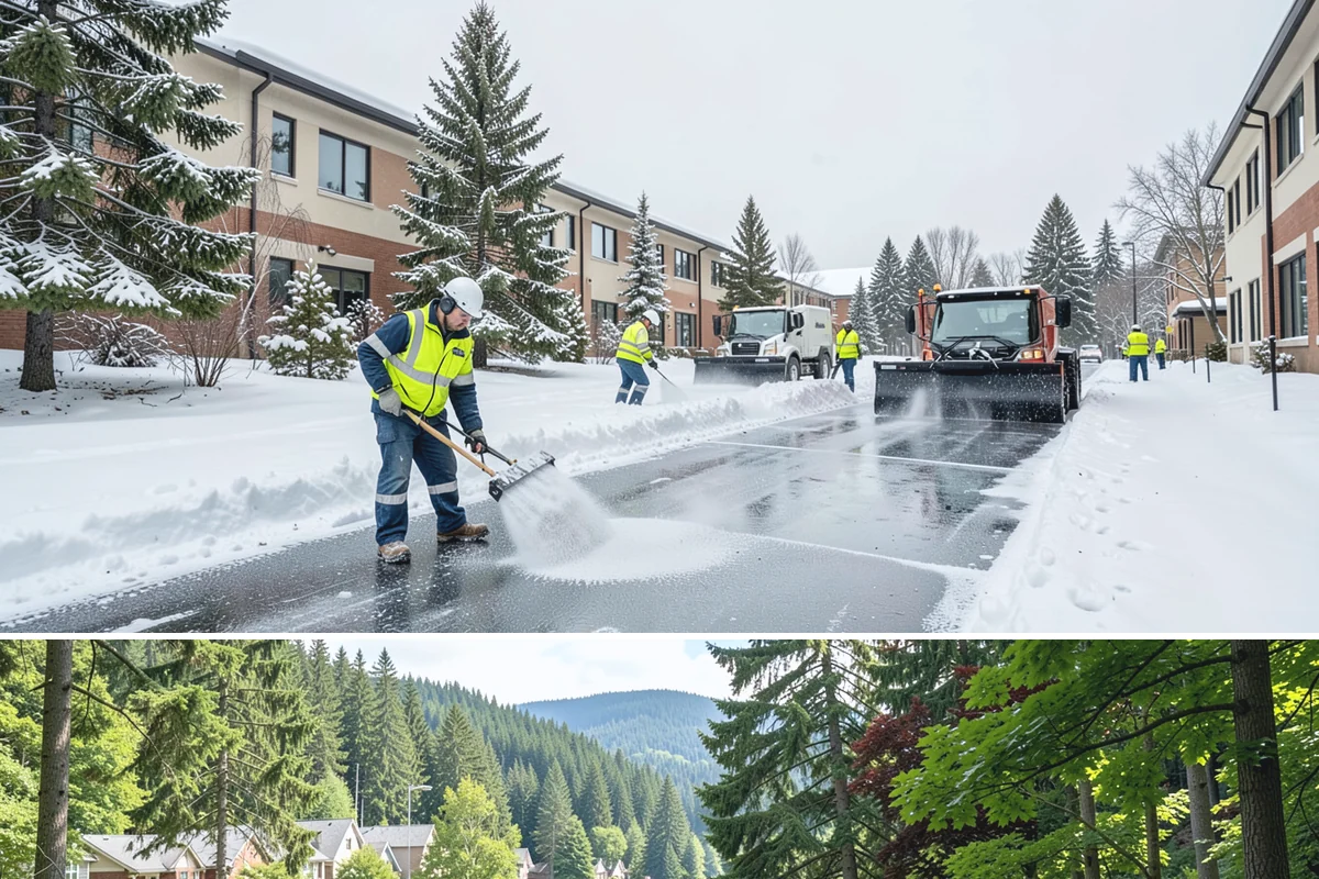 Window Well Snow Clearing in Lake Forest Park, King County, WA - Wells need attention right after each lowland snowfall and again during the thaw cycles that regularly punctuate our winters.