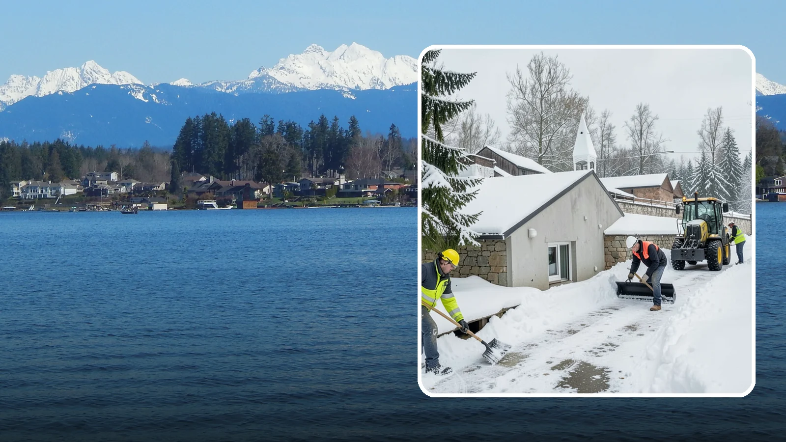 Window Well Snow Clearing in Lake Stevens, Snohomish County, WA - We clear snow and slush from basement window wells to protect egress, prevent leaks, and keep daylight reaching lower levels.