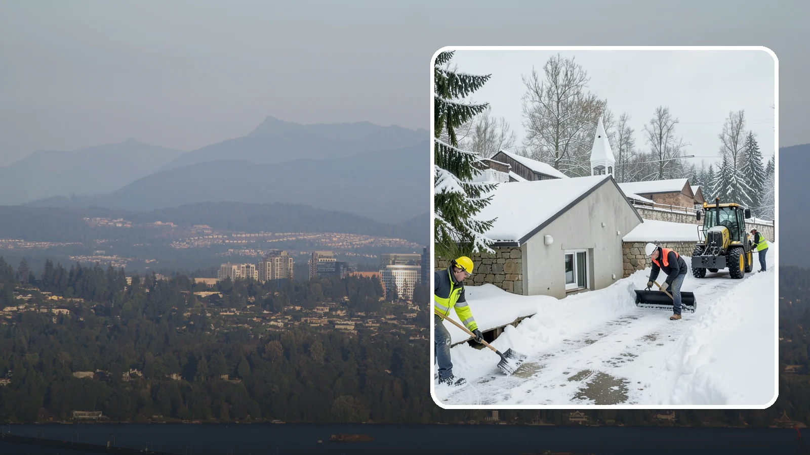 Window Well Snow Clearing in Medina, King County, WA - We clear snow and slush from basement window wells to protect egress, prevent leaks, and keep daylight reaching lower levels.