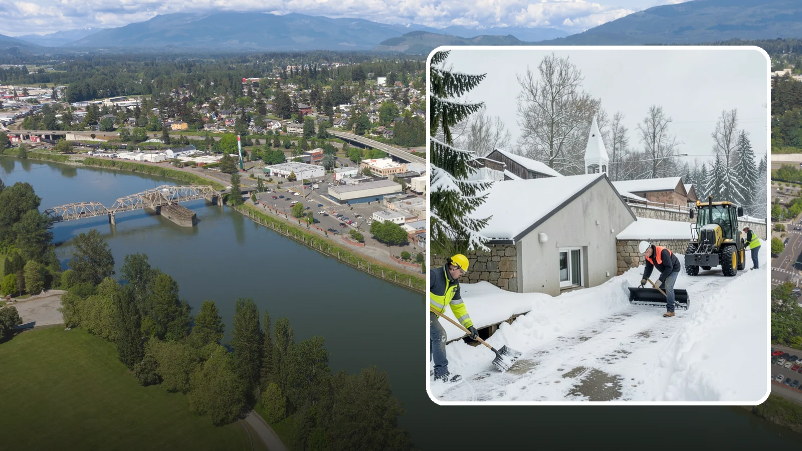 Window Well Snow Clearing in Mount Vernon, Skagit County, WA - We clear snow and slush from basement window wells to protect egress, prevent leaks, and keep daylight reaching lower levels.