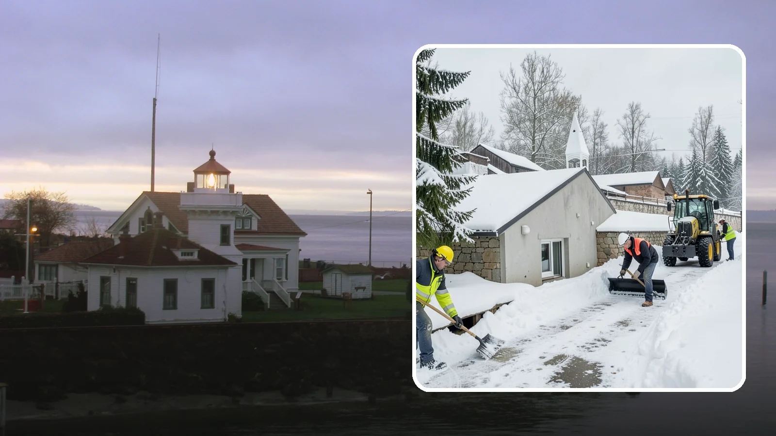 Window Well Snow Clearing in Mukilteo, Snohomish County, WA - We clear snow and slush from basement window wells to protect egress, prevent leaks, and keep daylight reaching lower levels.
