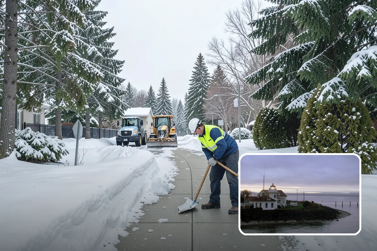 Window Well Snow Clearing in Mukilteo, Snohomish County, WA - Keeps basement egress windows clear for emergency exit