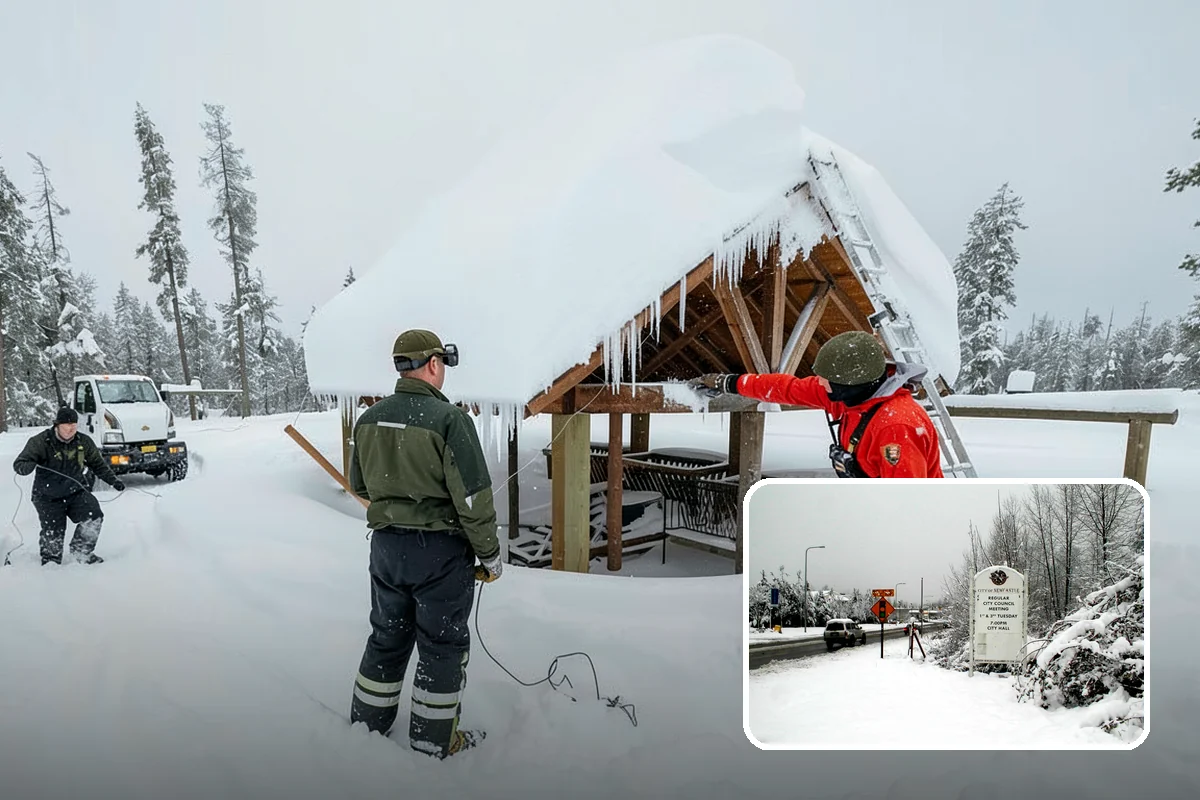 Window Well Snow Clearing in Newcastle, King County, WA - Keeps basement egress windows clear for emergency exit