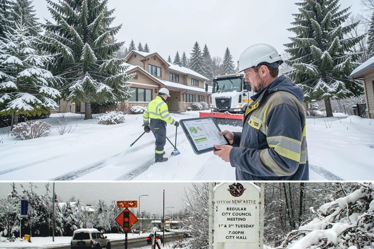 Window Well Snow Clearing in Newcastle, King County, WA - Wells need attention right after each lowland snowfall and again during the thaw cycles that regularly punctuate our winters.
