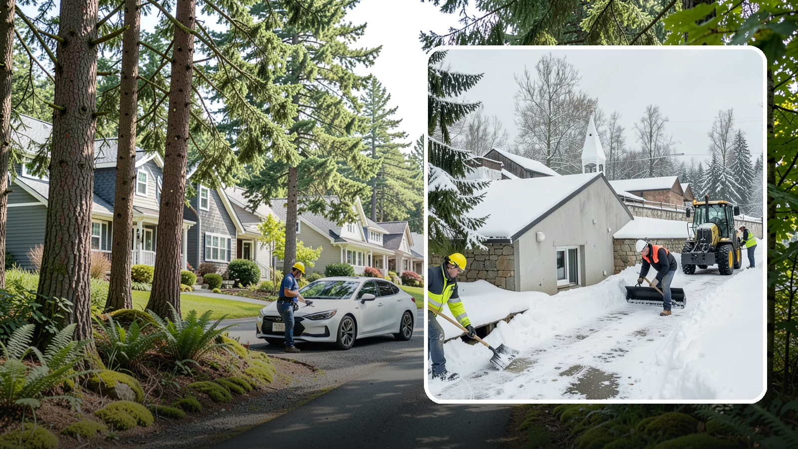 Window Well Snow Clearing in Normandy Park, King County, WA - We clear snow and slush from basement window wells to protect egress, prevent leaks, and keep daylight reaching lower levels.