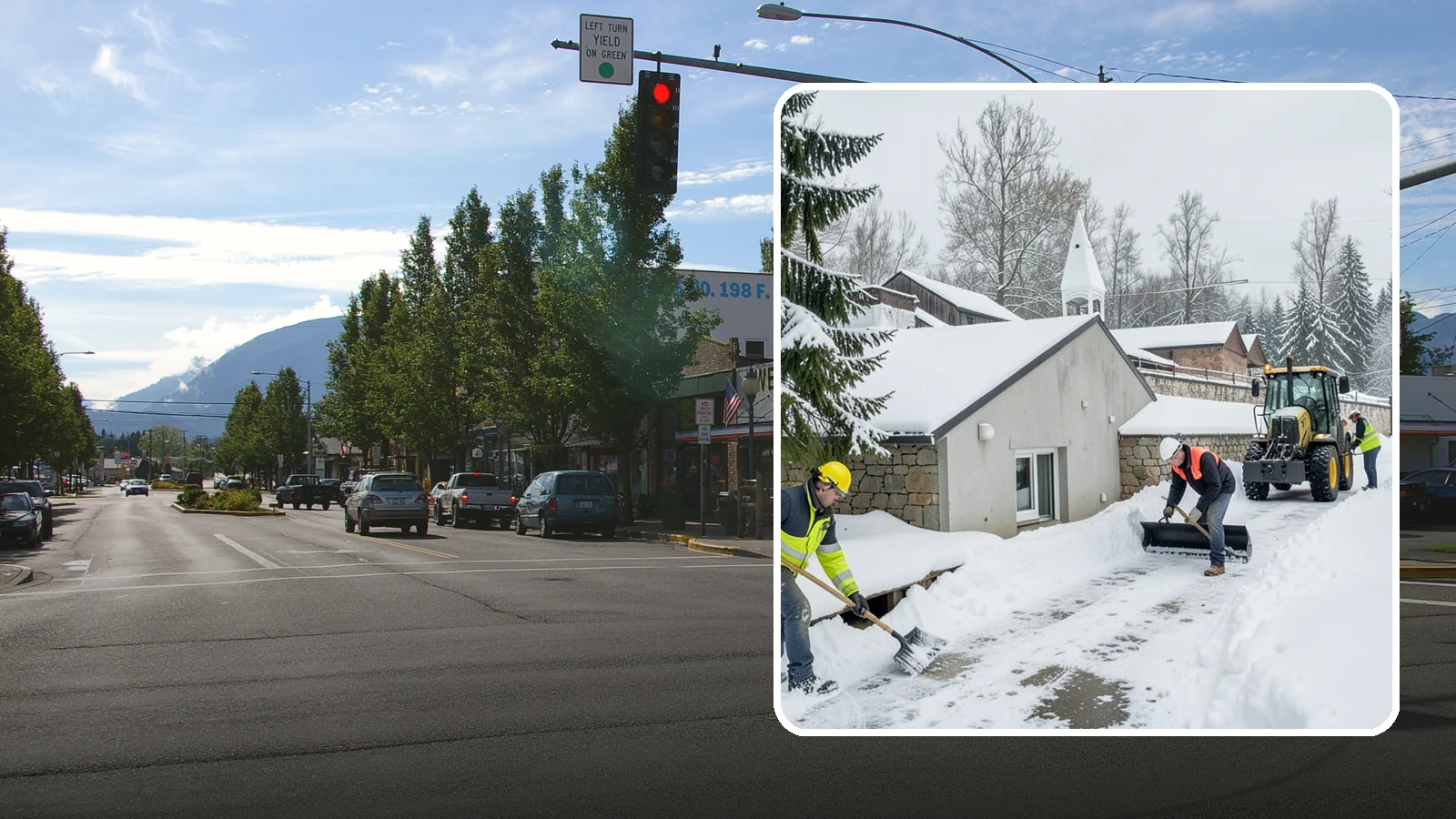 Window Well Snow Clearing in North Bend, King County, WA - We clear snow and slush from basement window wells to protect egress, prevent leaks, and keep daylight reaching lower levels.