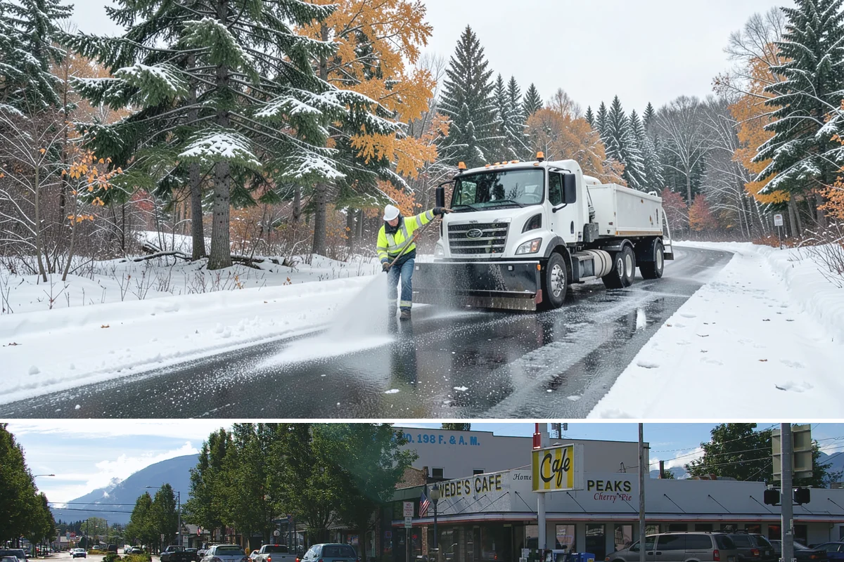 Window Well Snow Clearing in North Bend, King County, WA - Wells need attention right after each lowland snowfall and again during the thaw cycles that regularly punctuate our winters.