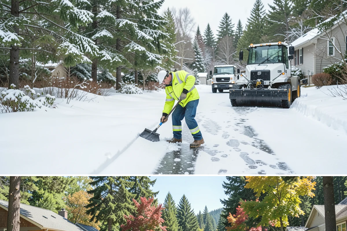 Window Well Snow Clearing in Orting, Pierce County, WA - Wells need attention right after each lowland snowfall and again during the thaw cycles that regularly punctuate our winters.