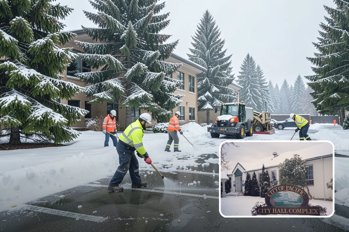 Window Well Snow Clearing in Pacific, King County, WA - Keeps basement egress windows clear for emergency exit