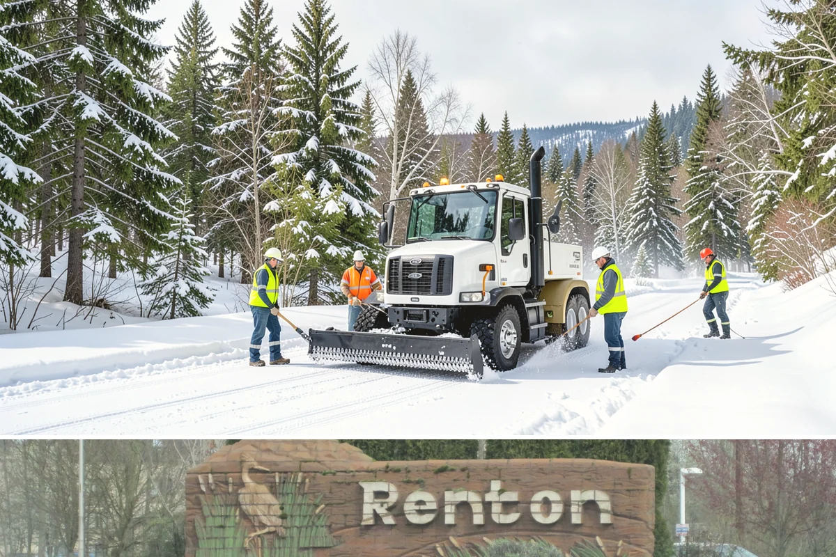 Window Well Snow Clearing in Renton, King County, WA - Wells need attention right after each lowland snowfall and again during the thaw cycles that regularly punctuate our winters.