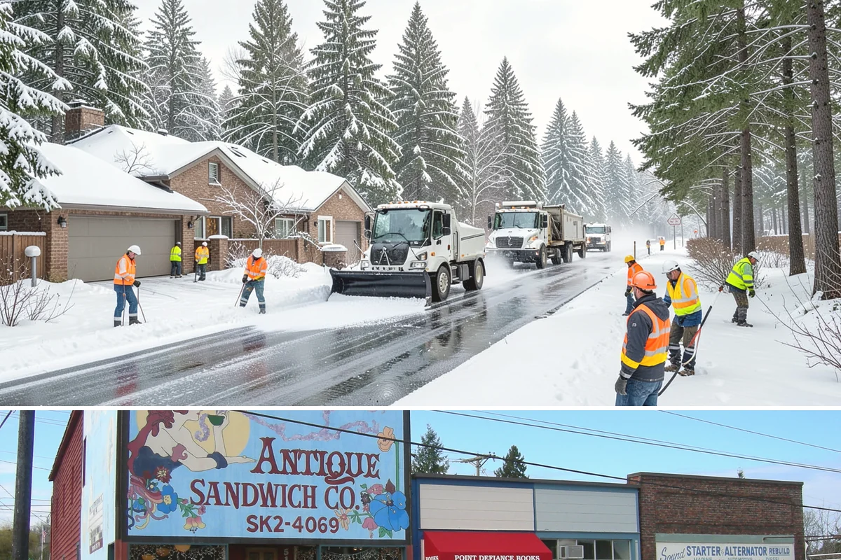 Window Well Snow Clearing in Ruston, Pierce County, WA - Wells need attention right after each lowland snowfall and again during the thaw cycles that regularly punctuate our winters.