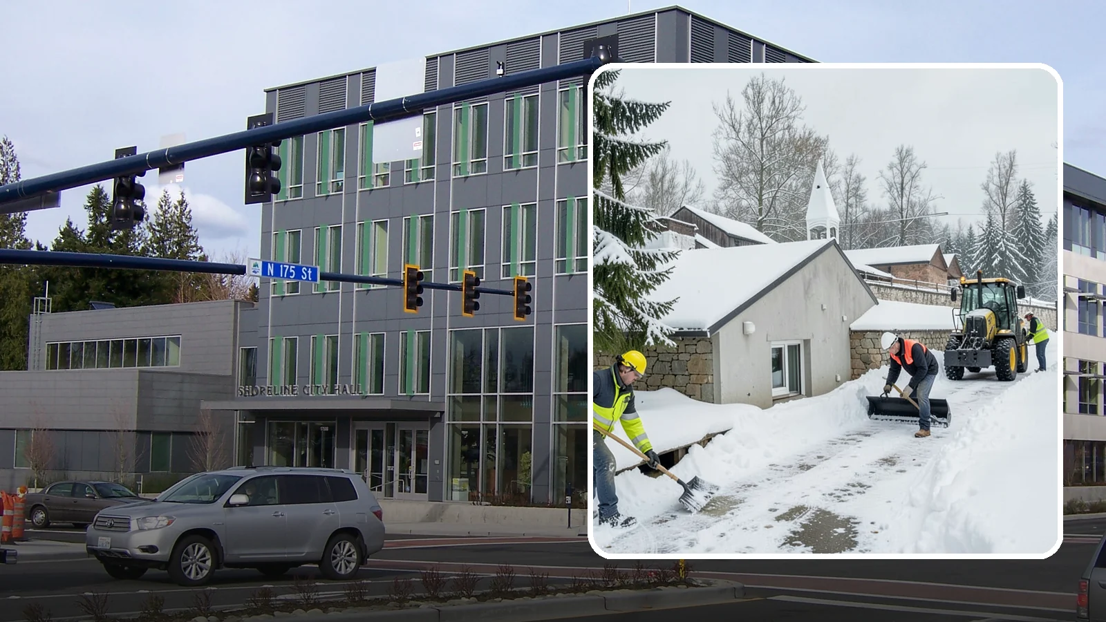 Window Well Snow Clearing in Shoreline, King County, WA - We clear snow and slush from basement window wells to protect egress, prevent leaks, and keep daylight reaching lower levels.