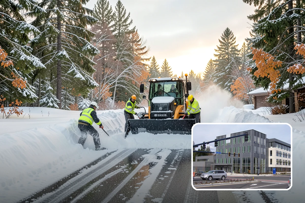 Window Well Snow Clearing in Shoreline, King County, WA - Keeps basement egress windows clear for emergency exit