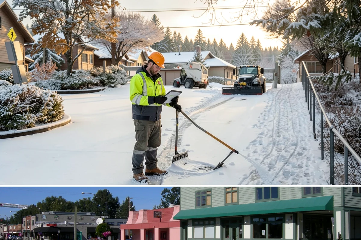 Window Well Snow Clearing in Snoqualmie, King County, WA - Wells need attention right after each lowland snowfall and again during the thaw cycles that regularly punctuate our winters.