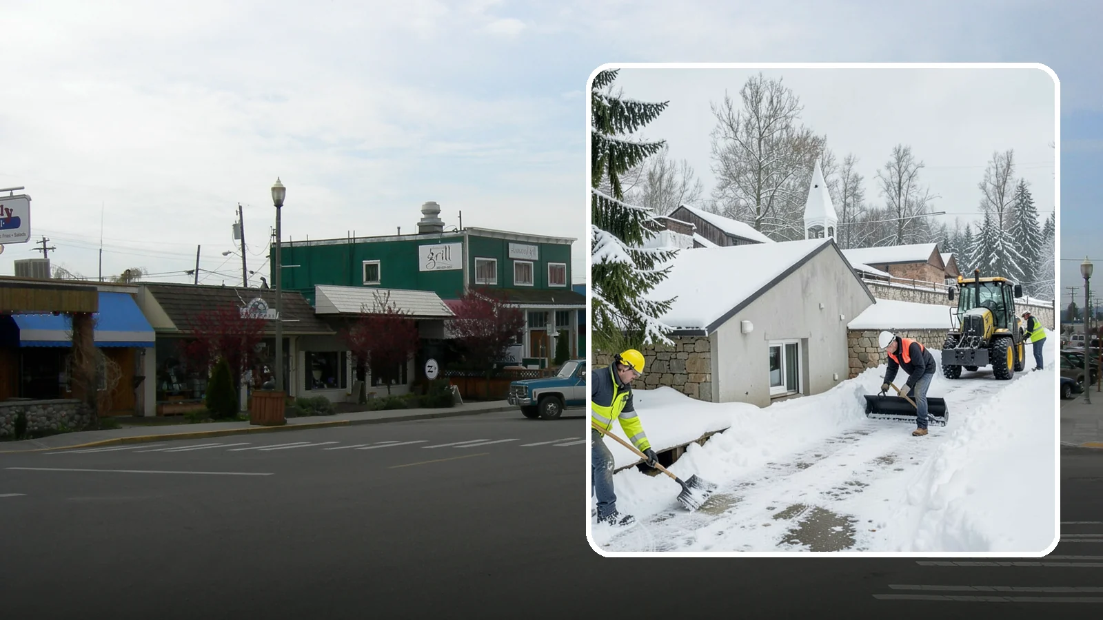 Window Well Snow Clearing in Stanwood, Snohomish County, WA - We clear snow and slush from basement window wells to protect egress, prevent leaks, and keep daylight reaching lower levels.
