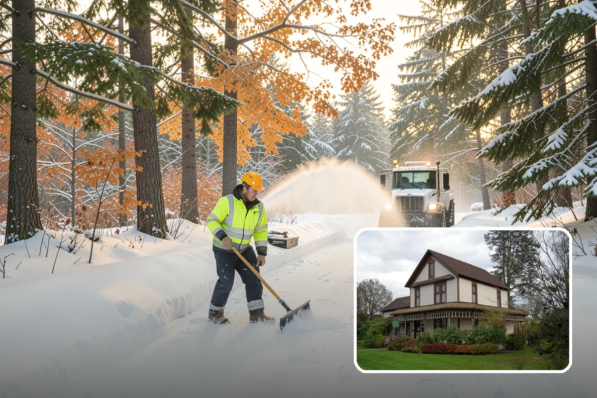 Window Well Snow Clearing in Sumner, Pierce County, WA - Keeps basement egress windows clear for emergency exit