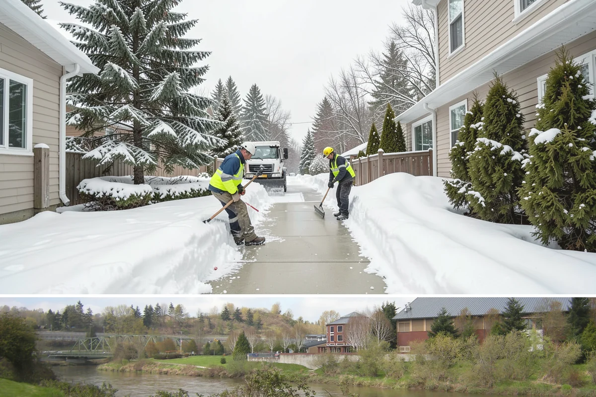 Window Well Snow Clearing in Tukwila, King County, WA - Wells need attention right after each lowland snowfall and again during the thaw cycles that regularly punctuate our winters.