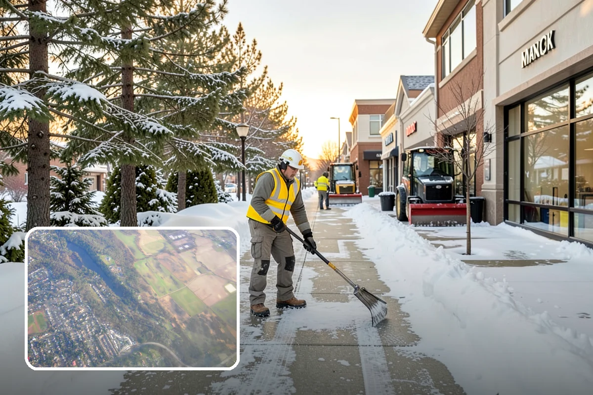 Winter Emergency Response in Algona, King County, WA - Coordinated plowing, shoveling, and deicing in one response