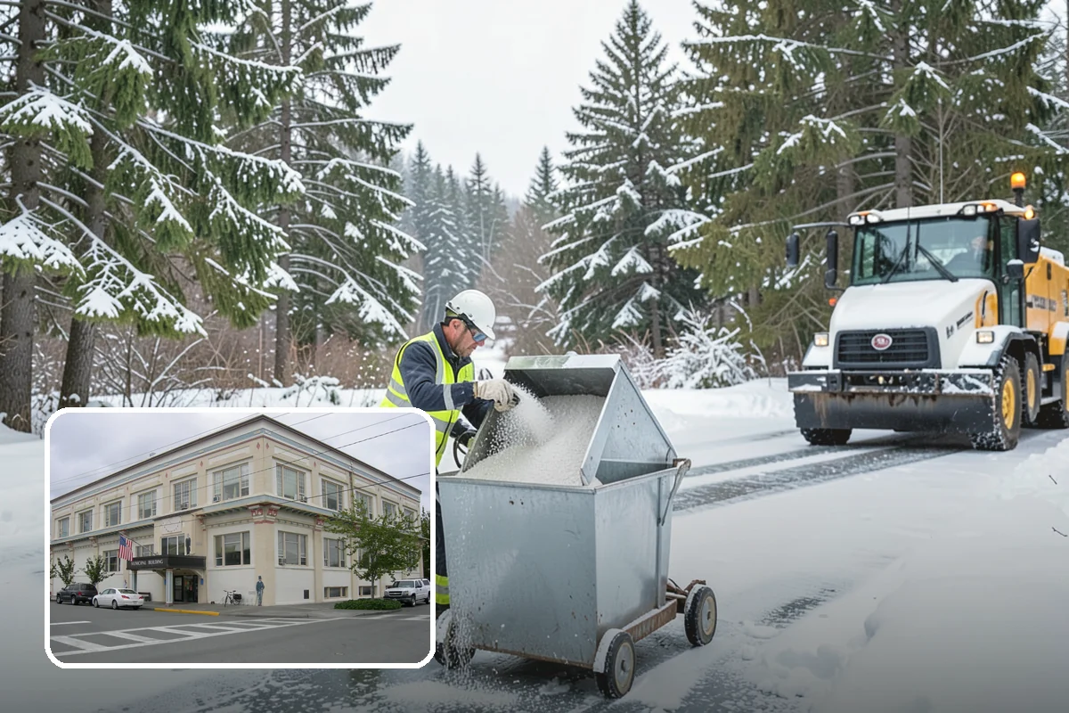 Winter Emergency Response in Anacortes, Skagit County, WA - Coordinated plowing, shoveling, and deicing in one response