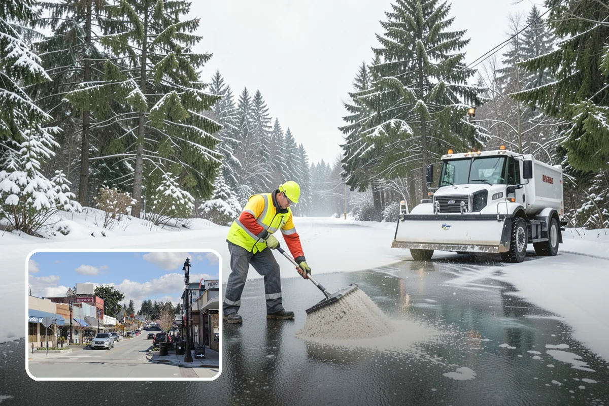 Winter Emergency Response in Bothell, King County, WA - Coordinated plowing, shoveling, and deicing in one response