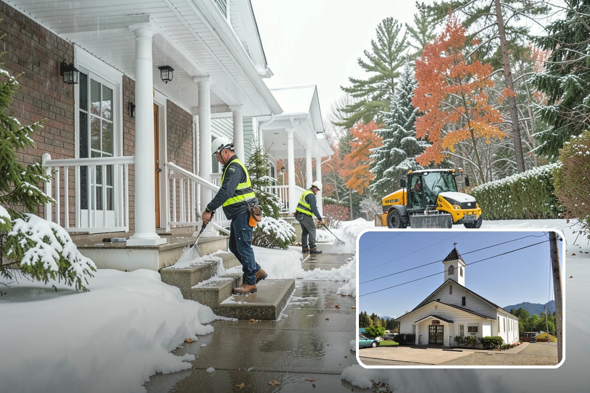 Winter Emergency Response in Concrete, Skagit County, WA - Coordinated plowing, shoveling, and deicing in one response