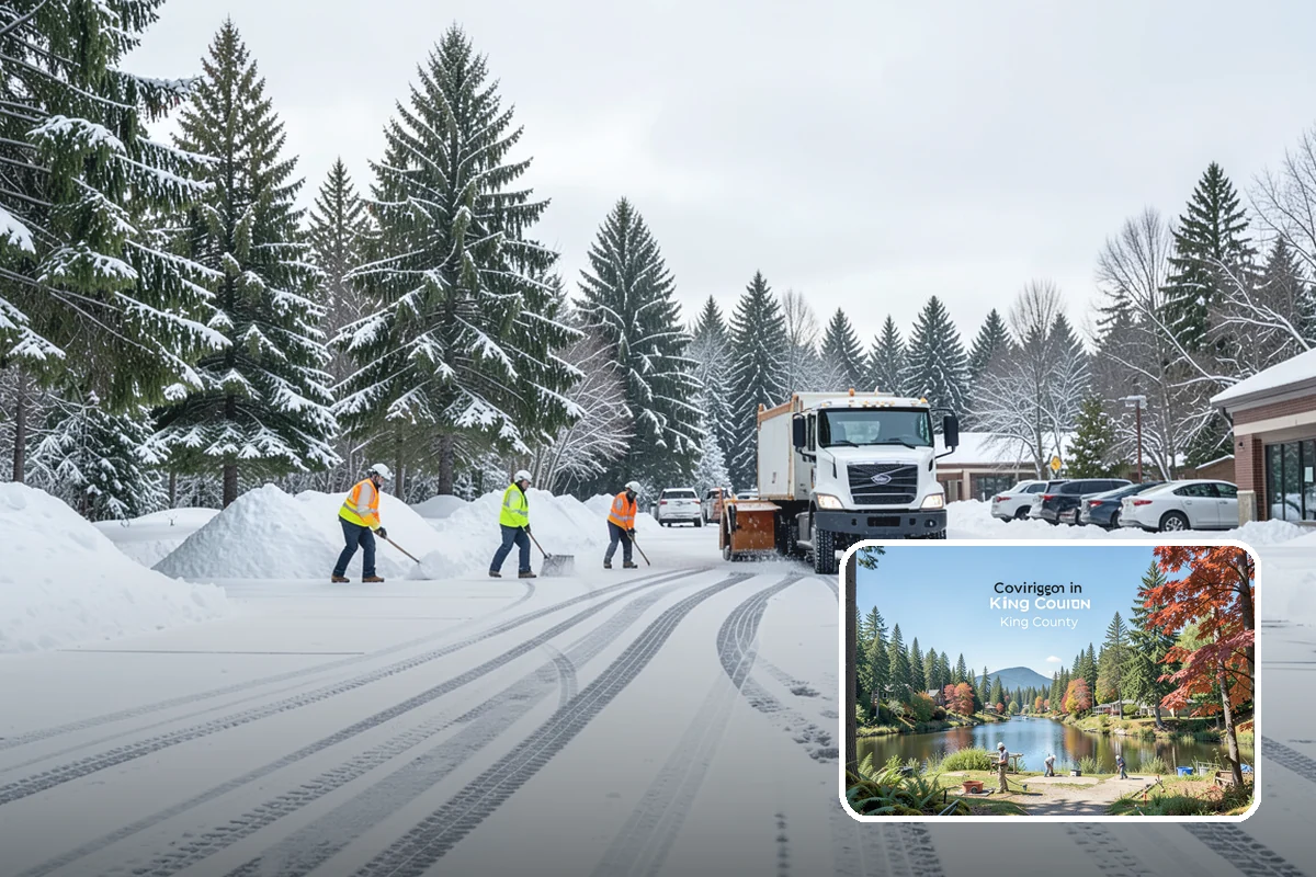 Winter Emergency Response in Covington, King County, WA - Coordinated plowing, shoveling, and deicing in one response