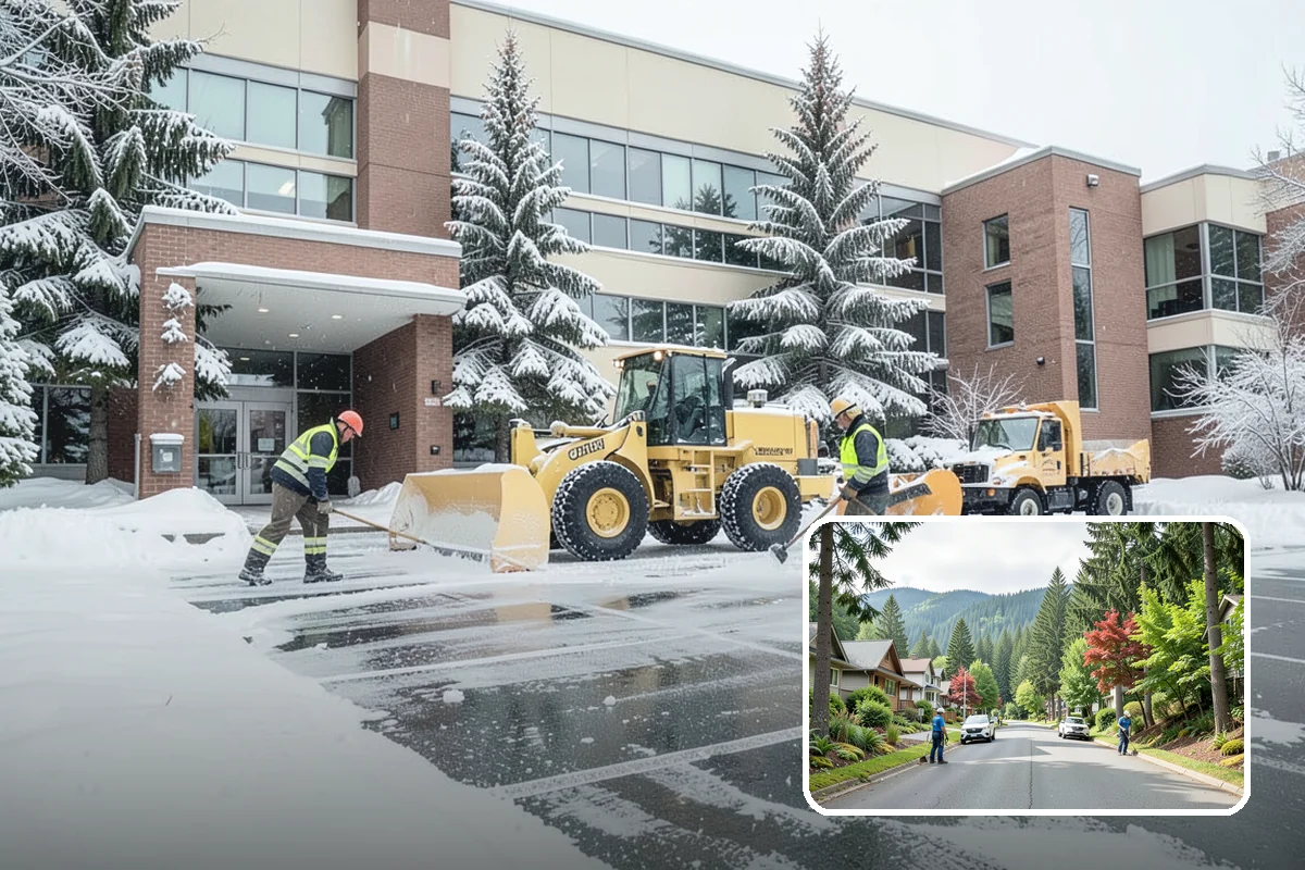 Winter Emergency Response in Darrington, Snohomish County, WA - Coordinated plowing, shoveling, and deicing in one response