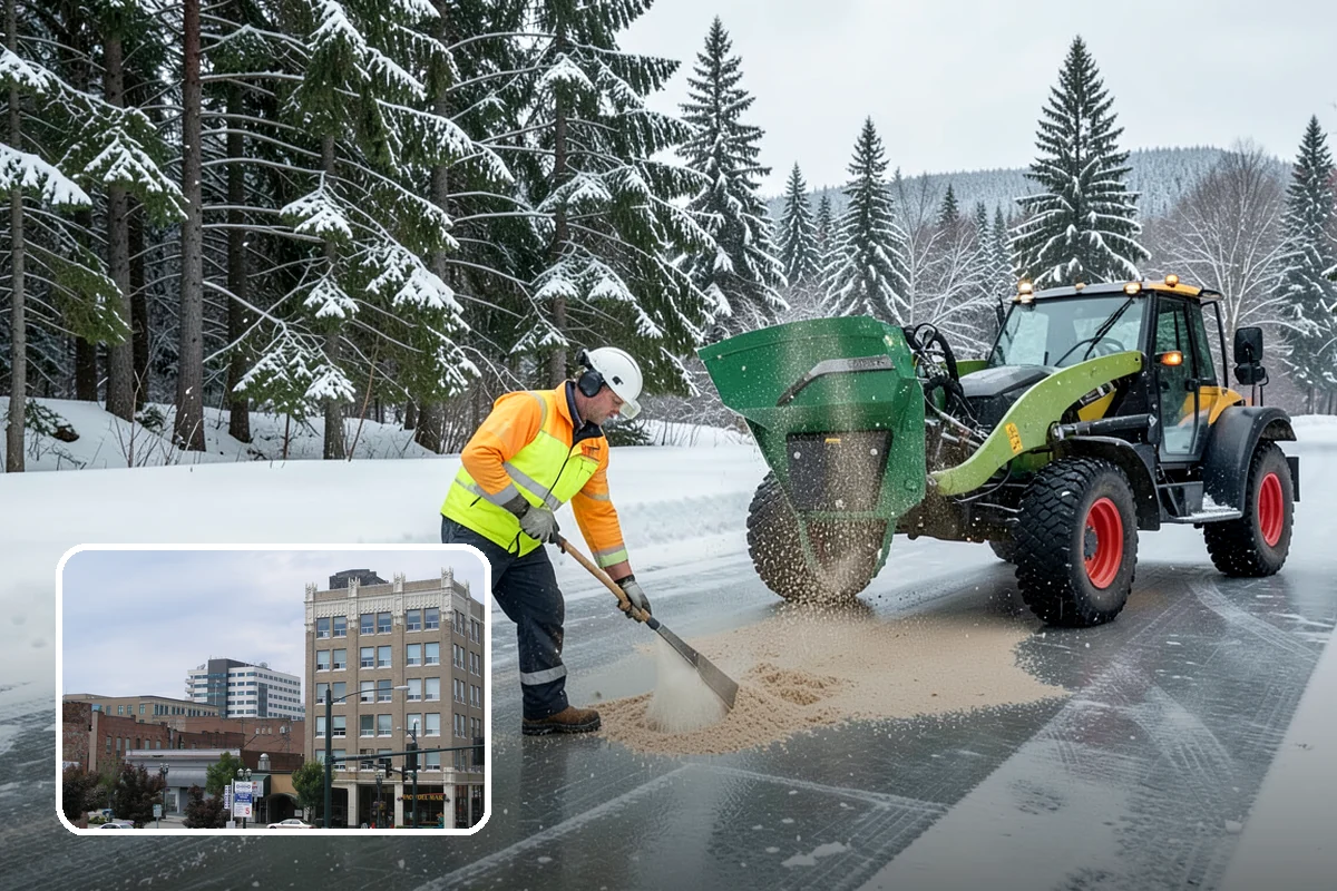 Winter Emergency Response in Everett, Snohomish County, WA - Coordinated plowing, shoveling, and deicing in one response