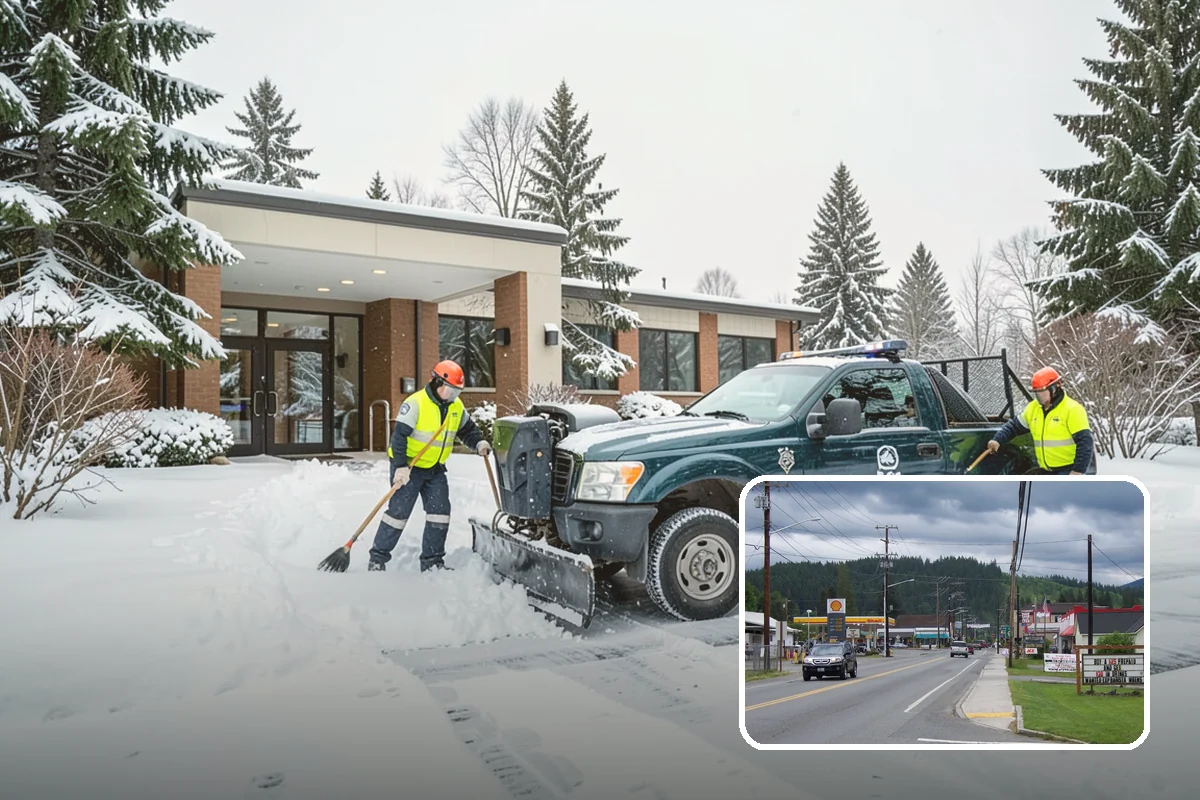 Winter Emergency Response in Granite Falls, Snohomish County, WA - Coordinated plowing, shoveling, and deicing in one response