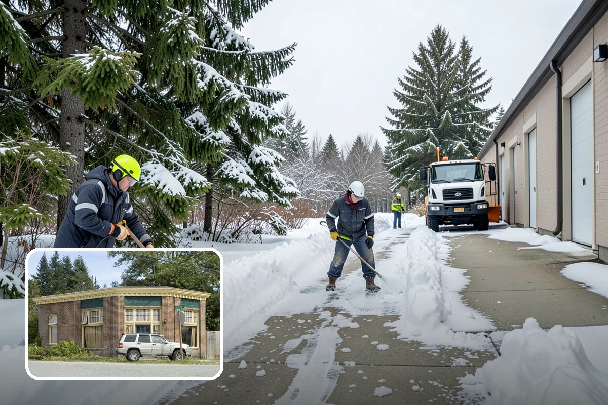 Winter Emergency Response in Hamilton, Skagit County, WA - Coordinated plowing, shoveling, and deicing in one response
