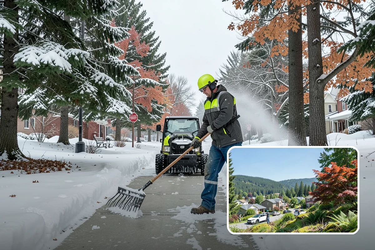 Winter Emergency Response in Index, Snohomish County, WA - Coordinated plowing, shoveling, and deicing in one response