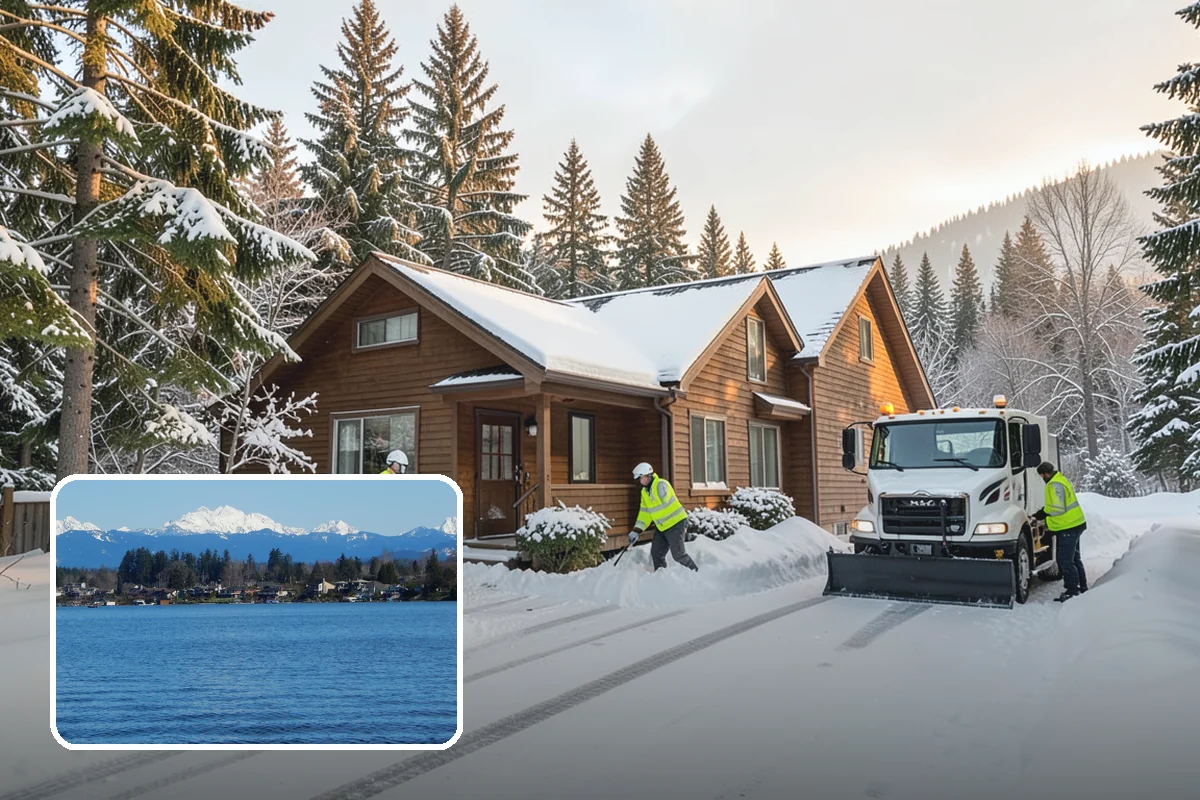 Winter Emergency Response in Lake Stevens, Snohomish County, WA - Coordinated plowing, shoveling, and deicing in one response