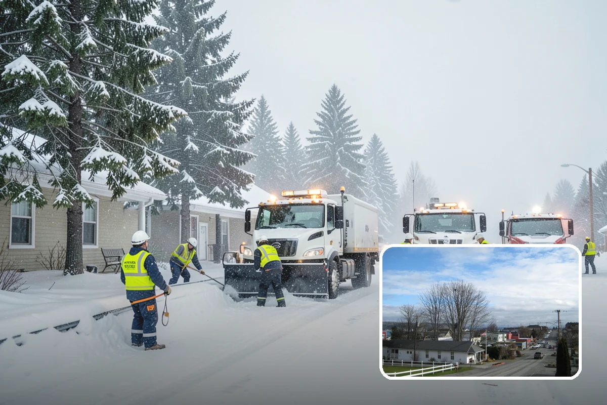 Winter Emergency Response in Langley, Island County, WA - Coordinated plowing, shoveling, and deicing in one response