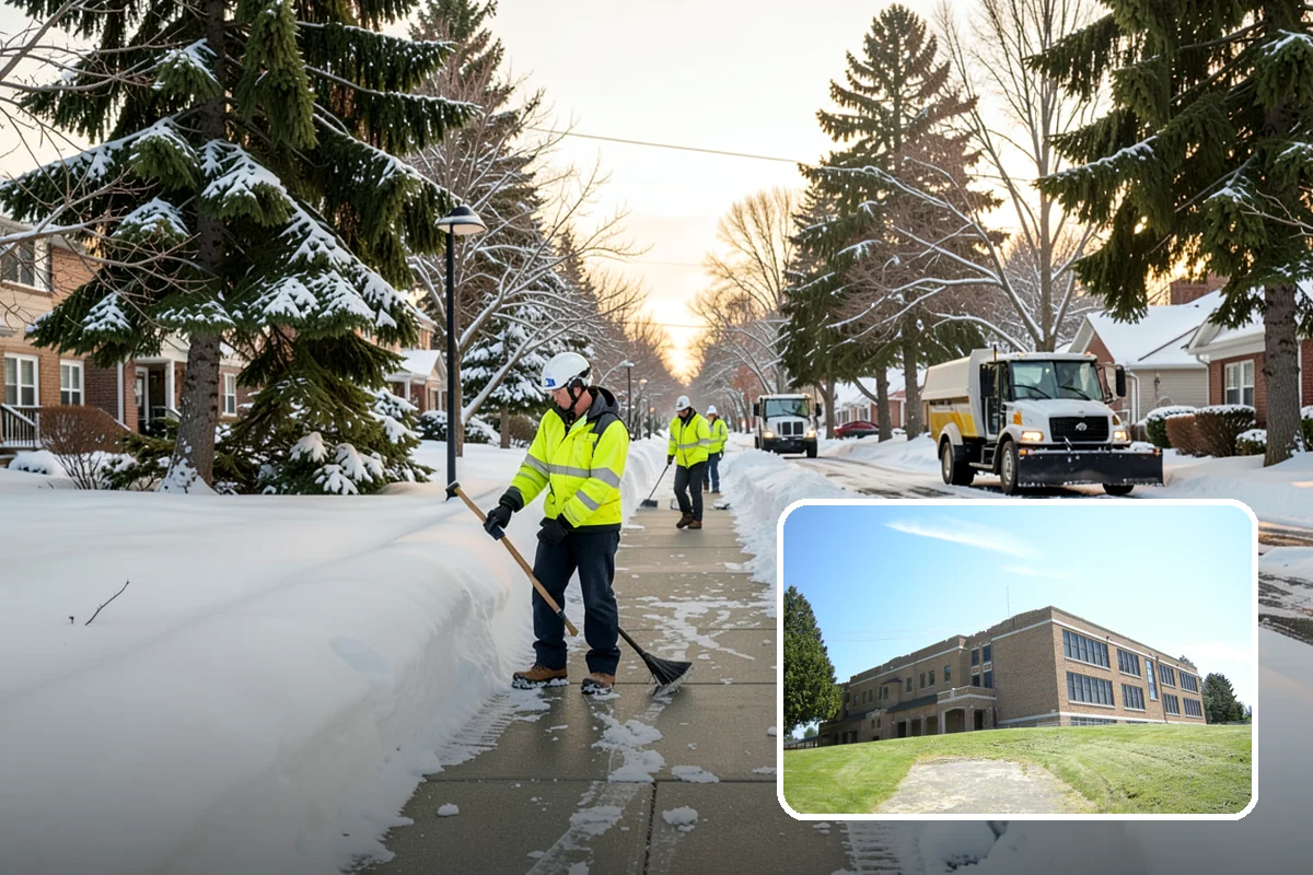 Winter Emergency Response in Maple Valley, King County, WA - Coordinated plowing, shoveling, and deicing in one response