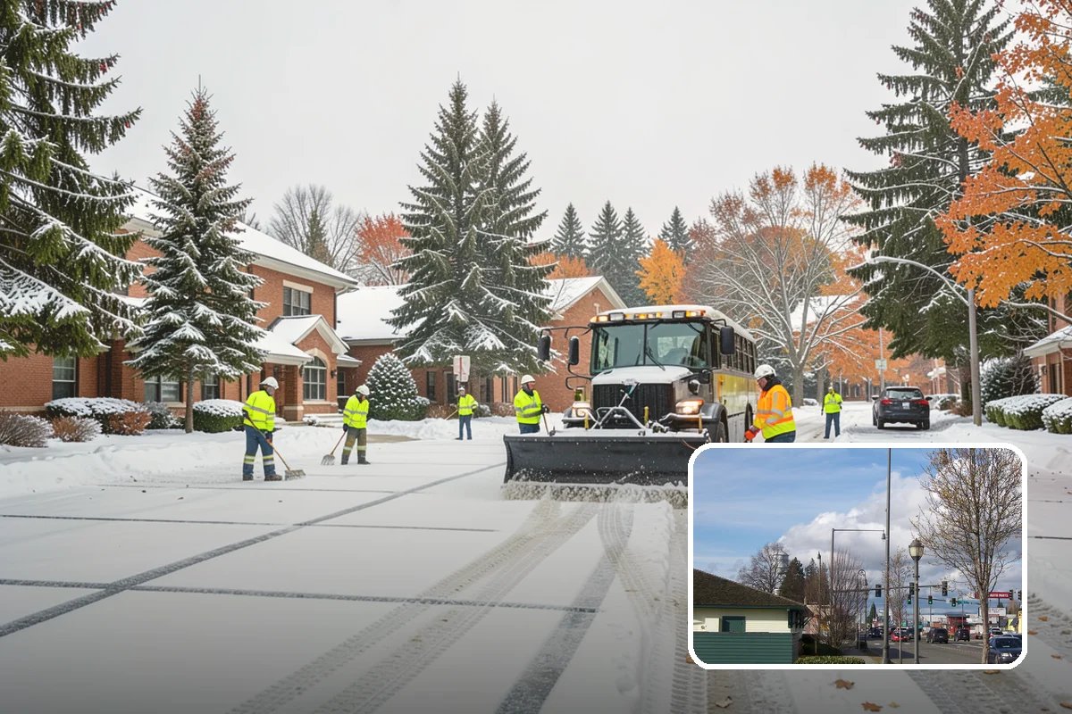 Winter Emergency Response in Marysville, Snohomish County, WA - Coordinated plowing, shoveling, and deicing in one response