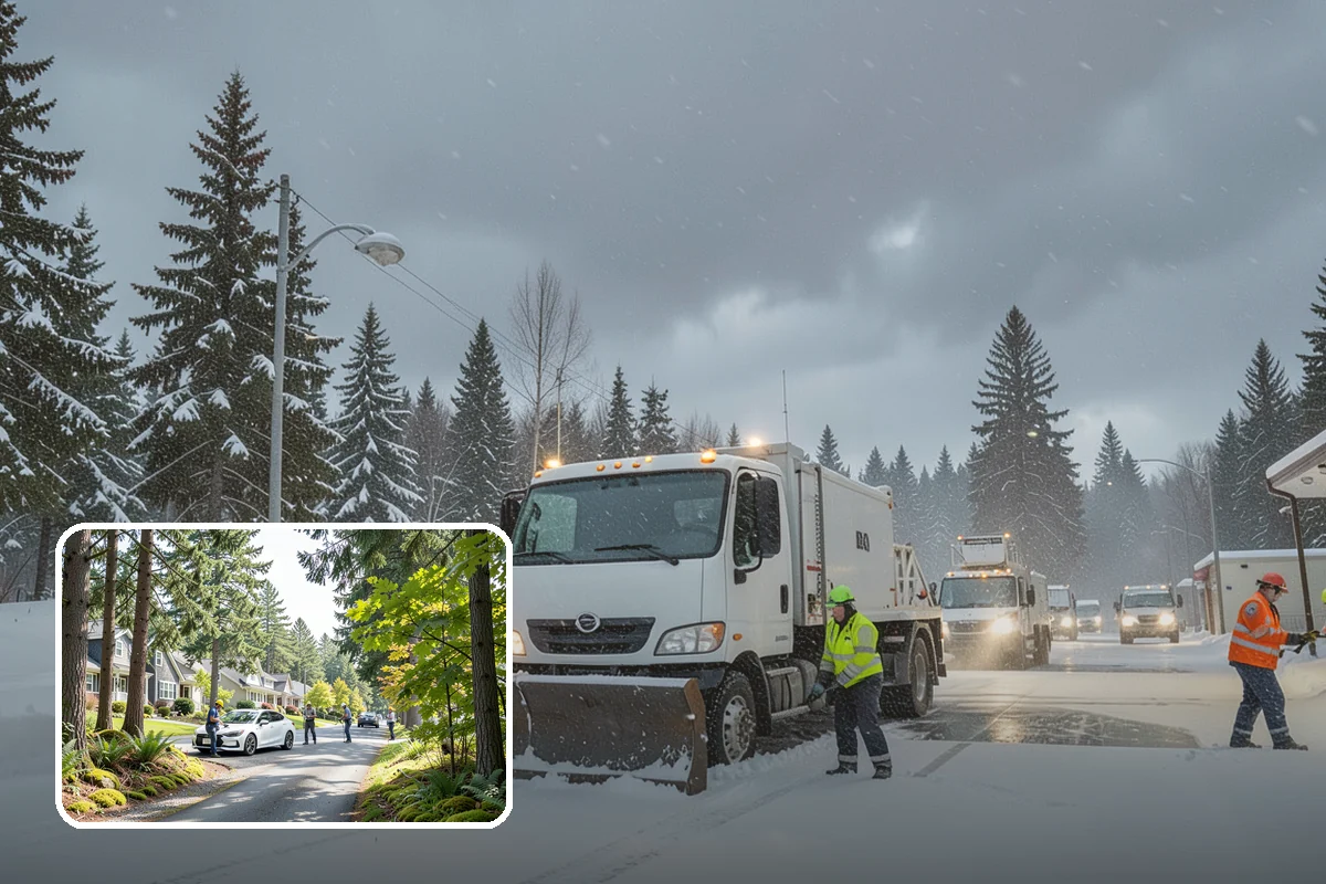 Winter Emergency Response in Normandy Park, King County, WA - Coordinated plowing, shoveling, and deicing in one response