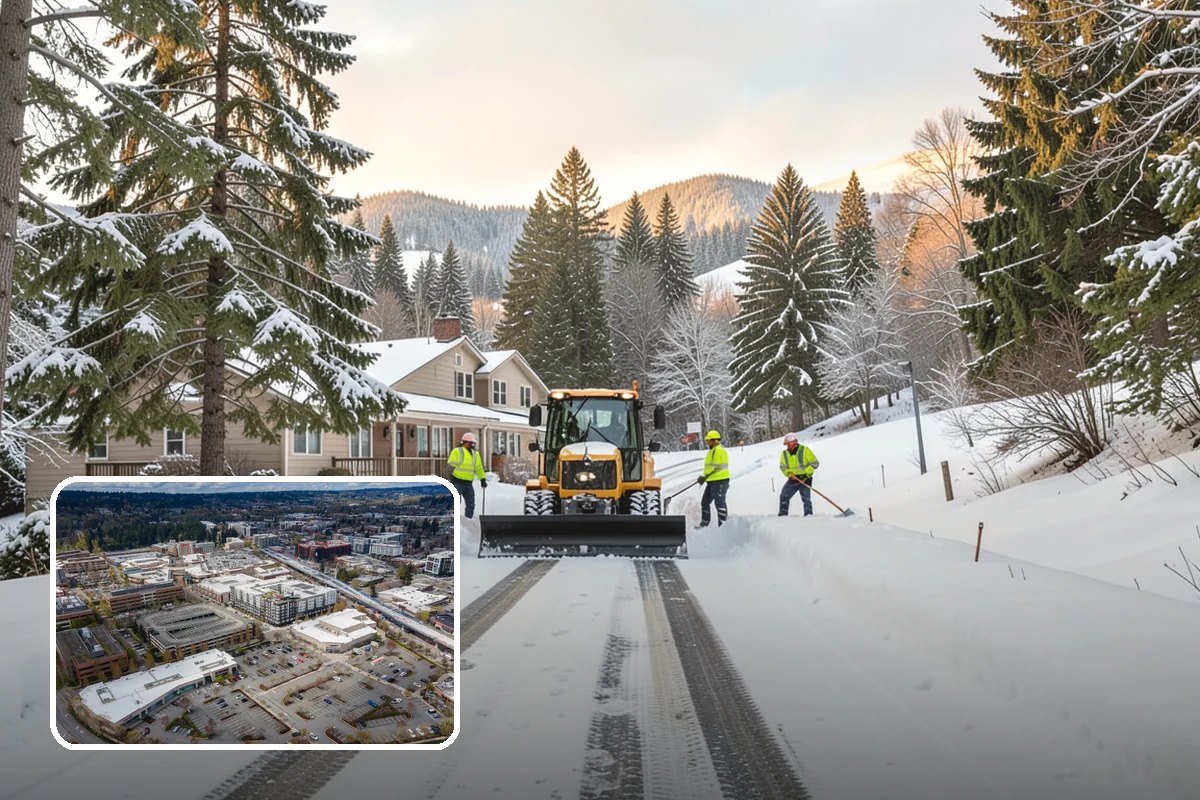 Winter Emergency Response in Redmond, King County, WA - Coordinated plowing, shoveling, and deicing in one response