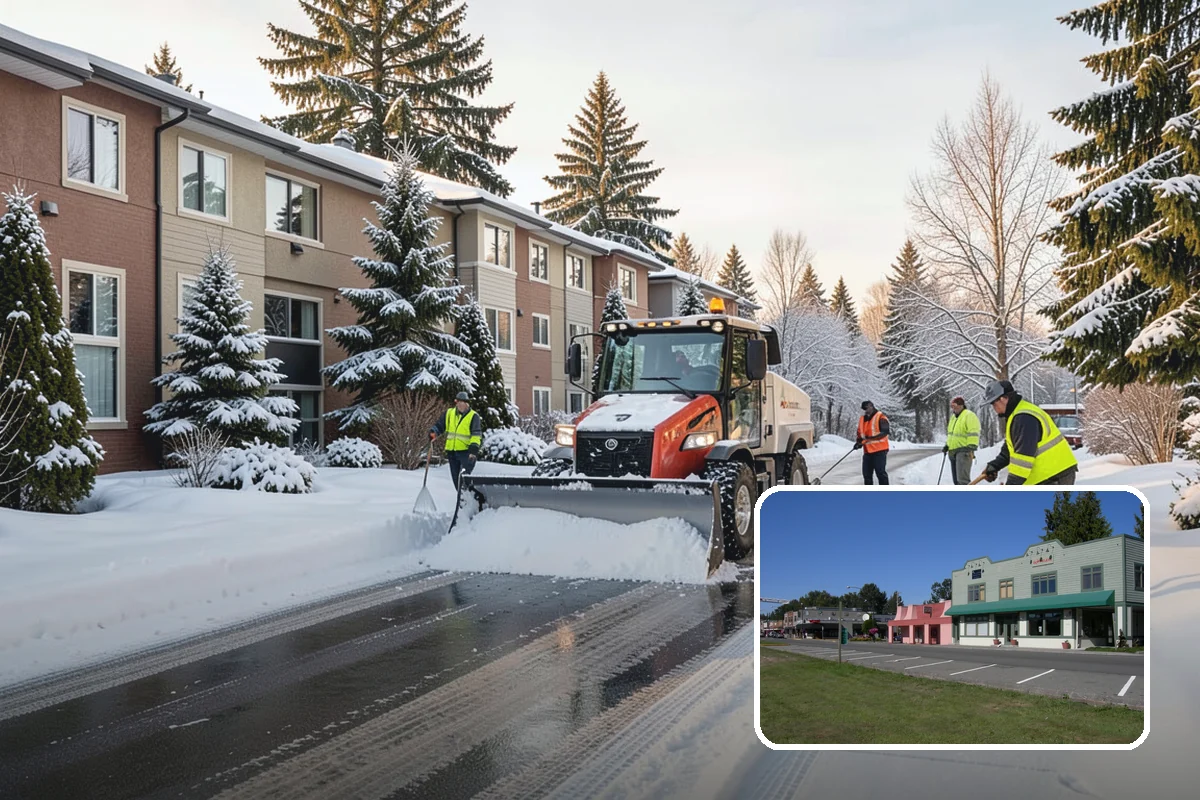 Winter Emergency Response in Snoqualmie, King County, WA - Coordinated plowing, shoveling, and deicing in one response